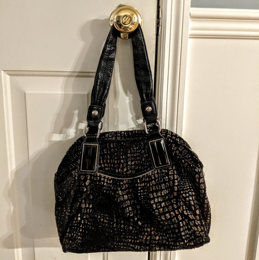Kathy Van Zeeland fuzzy handbag